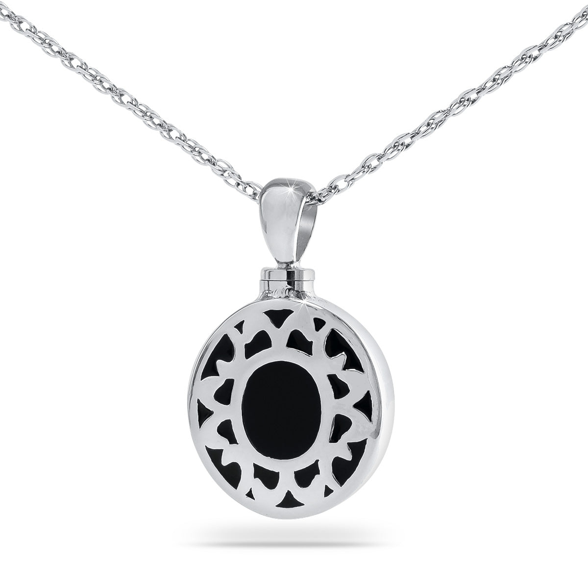 Elegant Circle Steel Keepsake